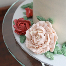 Load image into Gallery viewer, Gilded Monogram + Buttercream Flowers

